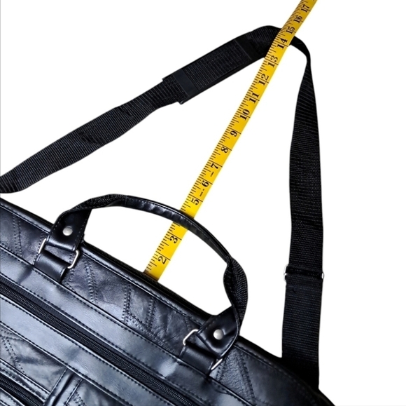 Genuine Leather Messenger Briefcase Bag/Organizer Large Capacity - Picture 15 of 16